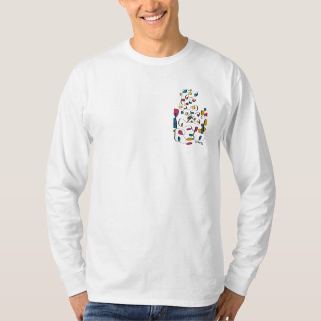 Camiseta PracticeLove Abstrato Tee de David Flynn (Frente)