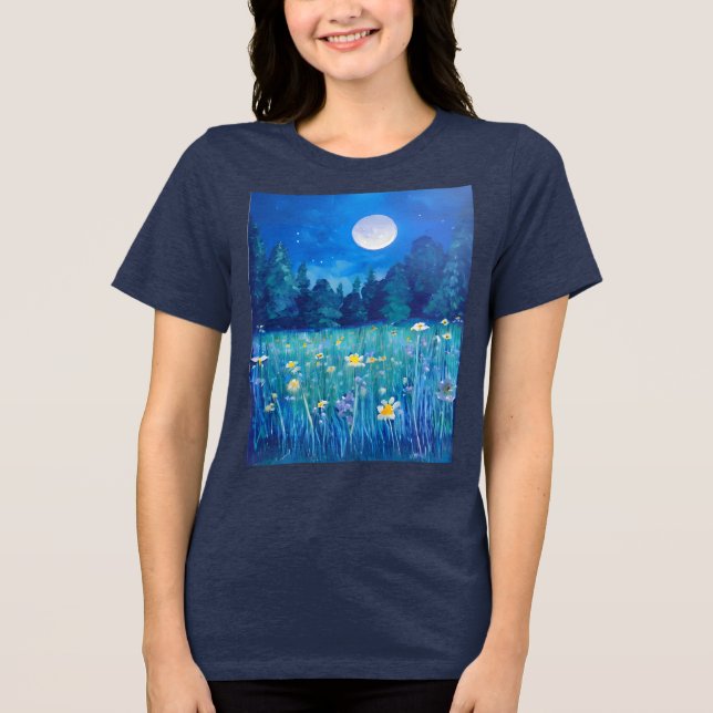 Camiseta Prado e Floresta em Lua Cheia (Frente)