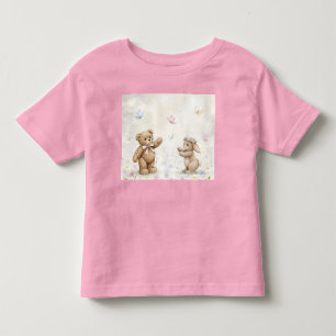 Camiseta Prados, Ursinhos, coelhos e borboletas