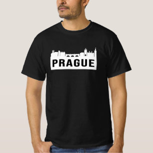 Camiseta Praga Cidade Cityscape Skyline Funny Idea