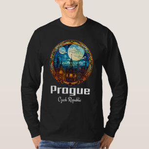 Camiseta Praga República Tcheca Souvenir de Vidro Pintado P