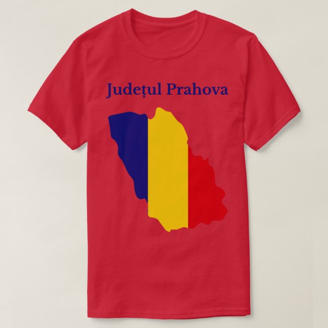 Camiseta Prahova (distrito da Romênia) (Frente do Design)