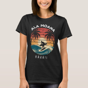 Camiseta Praia Ala Moana Havaí Prancha de Surfe Ondas Praia