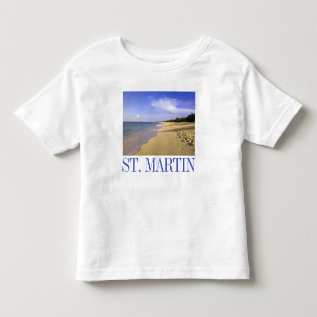 Camiseta Praia Baie Longue Long Bay, St. Martin (Frente)