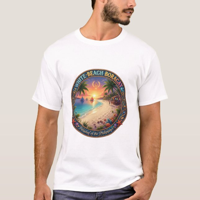 CAMISETA PRAIA BRANCA BORACAY (Frente)