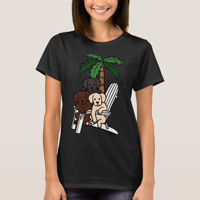 Camiseta Praia - Cadeira Labradores (Frente)