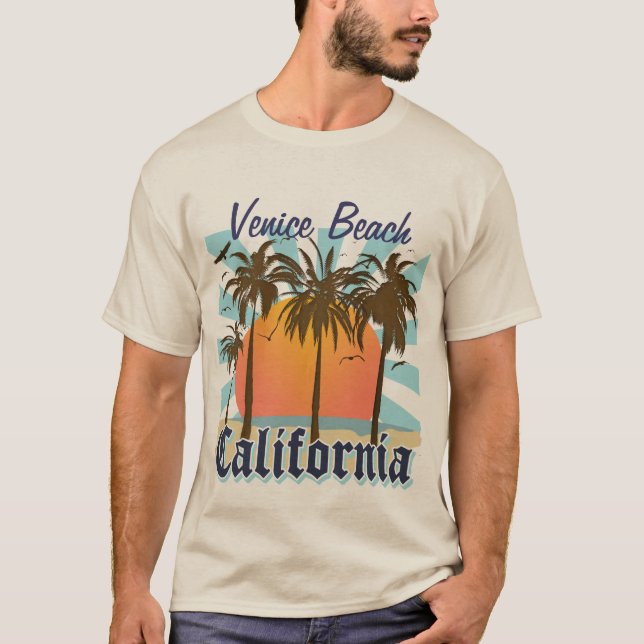 Camiseta Praia Califórnia de Veneza (Frente)