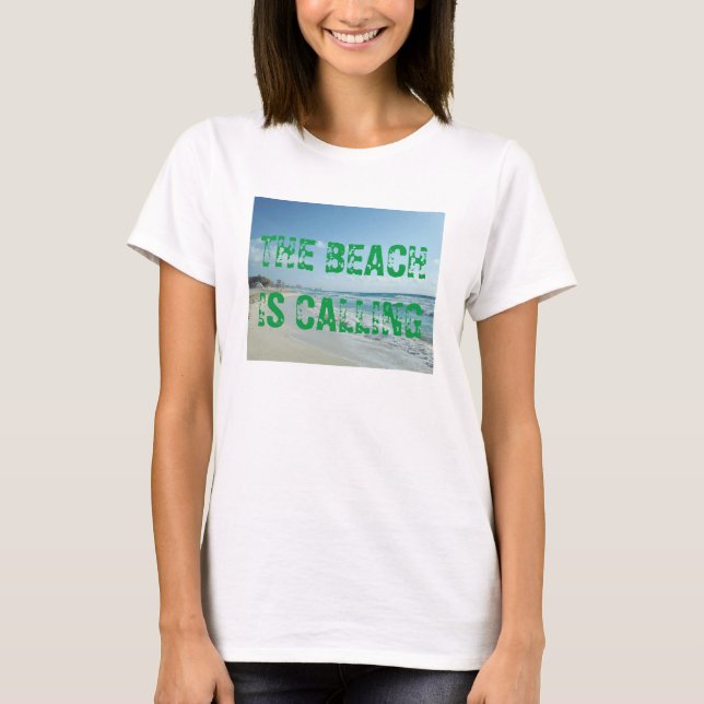 Camiseta Praia chamada (Frente)