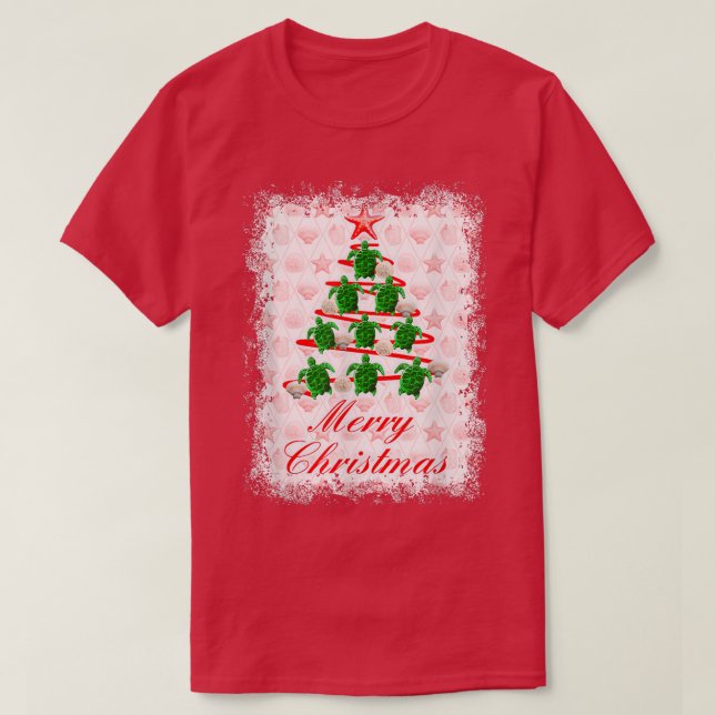 Camiseta Praia Coastal Xmas Feliz Natal (Frente do Design)