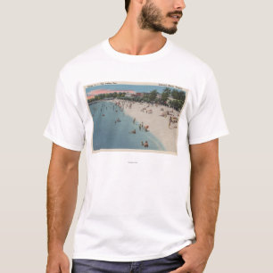 Camiseta Praia colonial, VA - cena Sunbathing & nadadora