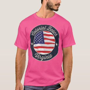 Camiseta Praia Colonial - Virgínia Patriótica Souvenir T-Sh