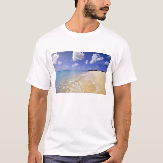 Camiseta Praia da Baía Baixa, Barbuda, Antígua (Frente)