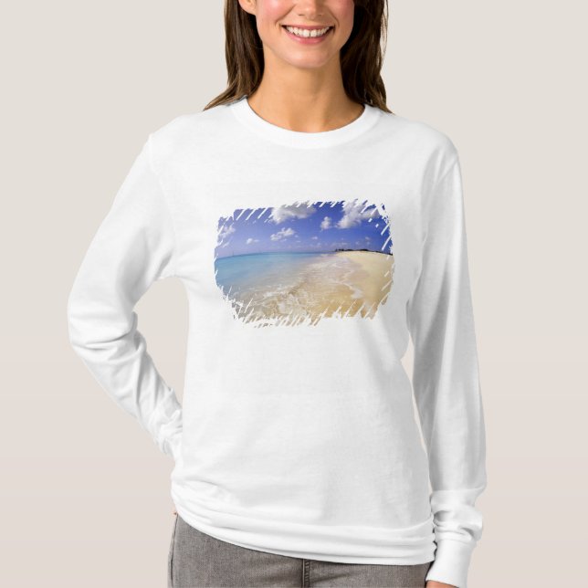 Camiseta Praia da Baía Baixa, Barbuda, Antígua (Frente)