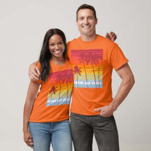 Camiseta Praia da Baía Trunk Ilhas Virgens Americanas 80s R