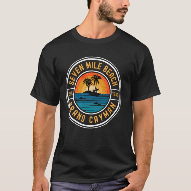 Camiseta Praia de 7 Milhas Grand Cayman (Frente)