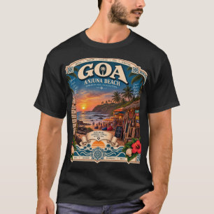 Camiseta praia de Anjuna Goa em seu melhor