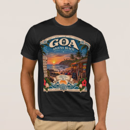 Camiseta praia de Anjuna Goa em seu melhor