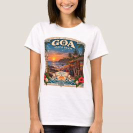 Camiseta praia de Anjuna Goa em seu melhor