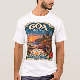 Camiseta praia de Anjuna Goa em seu melhor