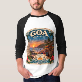 Camiseta praia de Anjuna Goa em seu melhor
