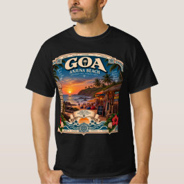 Camiseta praia de Anjuna Goa em seu melhor