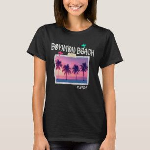 Camiseta Praia de Boynton Flórida Surfista Retro Praia Vint