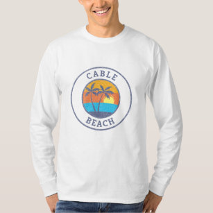 Camiseta Praia de Cabo, Estilo Clássico Desvanecido das Bah