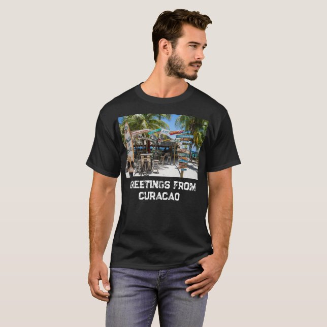 Camiseta Praia de Curaçao (Frente Completa)