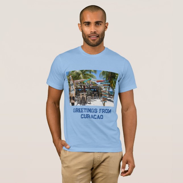 Camiseta Praia de Curaçao (Frente Completa)