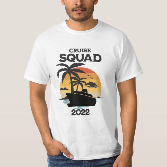 Camiseta Praia de Férias da Família Cruise Squad 2024 (Frente)
