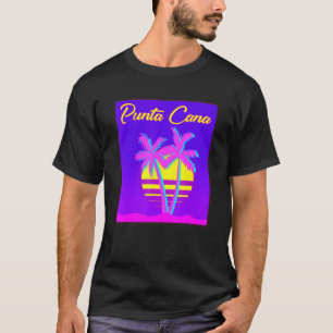Camiseta Praia de férias de verão do Punta Cana Viagem