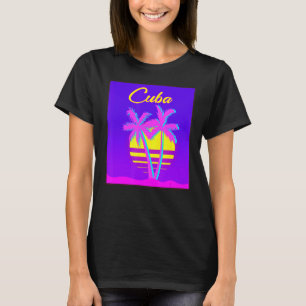 Camiseta praia de férias de verão em Cuba Viagem