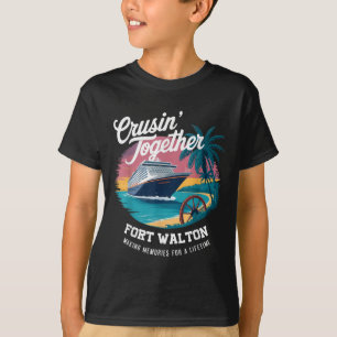 Camiseta Praia de Fort Walton Família Correspondência Homen