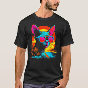 Camiseta Praia de Gato Devon Rex