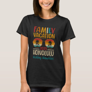 Camiseta Praia de Honolulu Havaí Férias em Família Combinan