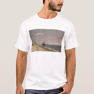 Camiseta Praia de John Constable Brigghton com mineiros,