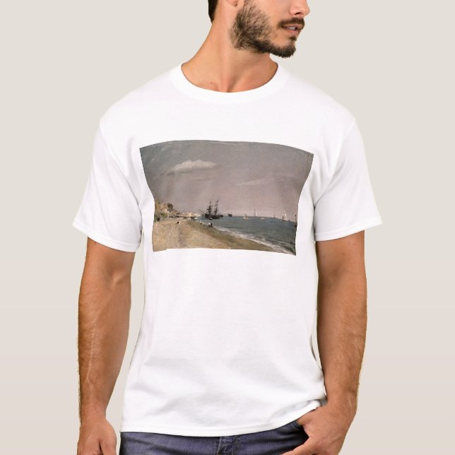 Camiseta Praia de John Constable | Brigghton com mineiros, (Frente)