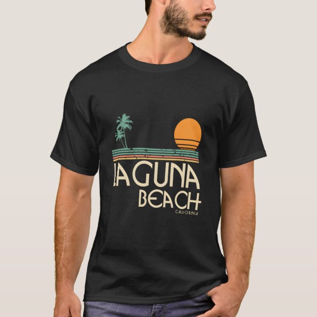 Camiseta Praia de Laguna Beach Califórnia Surf (Frente)