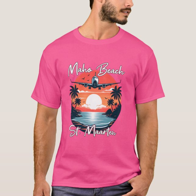 Camiseta Praia de Maho St. Maarten (Frente)