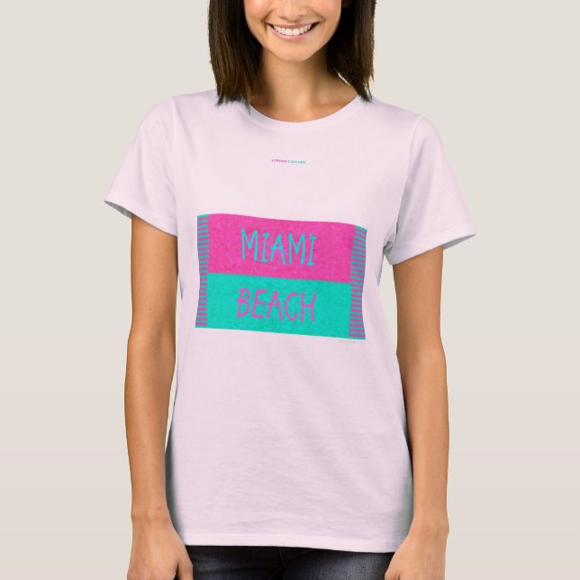 CAMISETA PRAIA DE MIAMI (Frente)