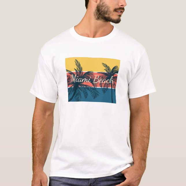Camiseta Praia de Miami (Frente)