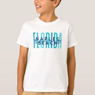 Camiseta Praia de Nápoles na Flórida (Ondas Oceânicas)