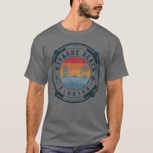 Camiseta Praia de Navarre Flórida Férias de Verão Sol Vinta