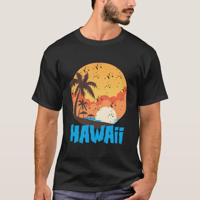 Camiseta Praia de Palma Havaiana Havaí (Frente)