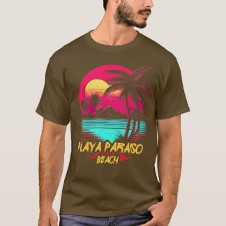 Camiseta Praia de Paraíso de Praia Retrowave