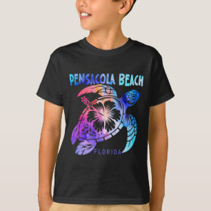 Camiseta Praia de Pensacola Flórida Tartaruga Marinha Tie D