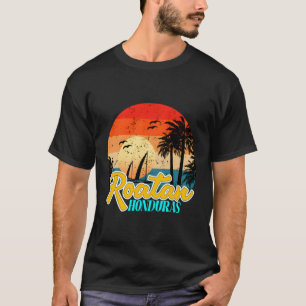 Camiseta Praia de Roatan, Roatan Honduras Caribe Ilhas Roat