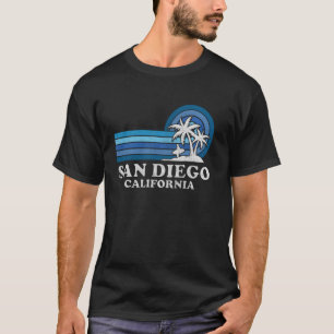 Camiseta Praia de San Diego Califórnia Férias de Verão em F