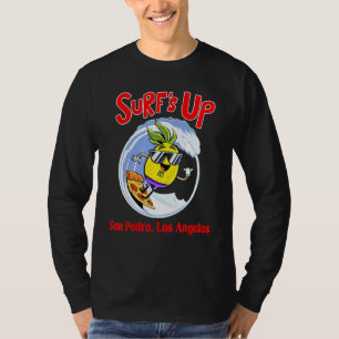 Camiseta Praia de San Pedro Surf para Crianças Abacaxi Surf