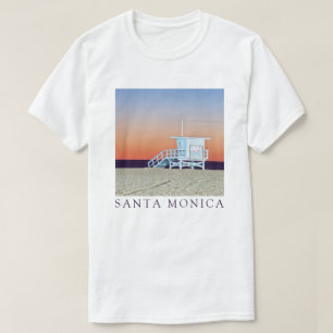 Camiseta Praia de Santa Mônica   Los Angeles, Califórnia